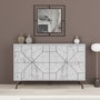 Hanah Home Dune - Carrara Consola Blanca
